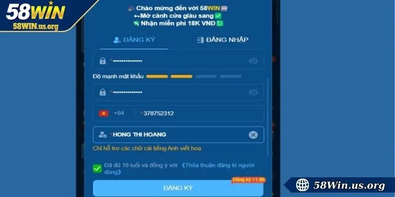 Khái quát chung về đăng nhập 58WIN